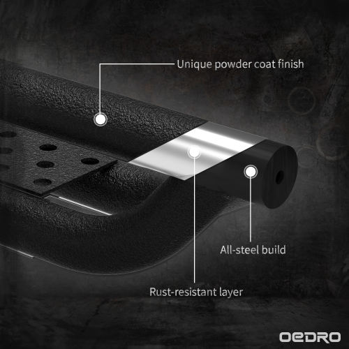 OEDRO 6.5" Running Boards For 2019-2025 Dodge Ram 1500 Crew Cab - Nerf Bars Side Steps