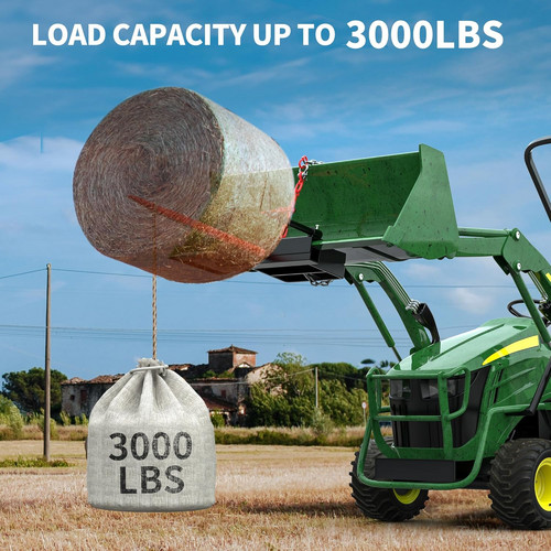 gooseneck ball drawbar skid steer loader tractor