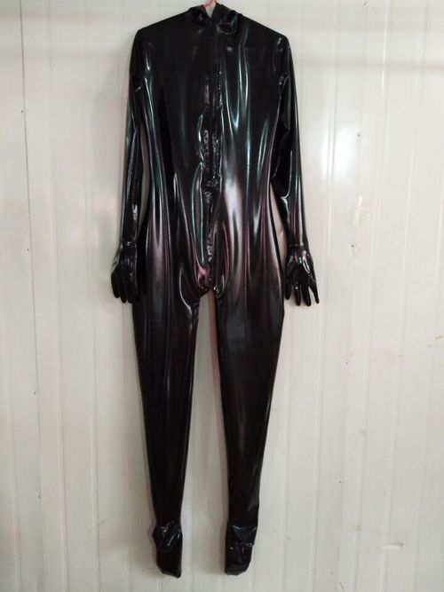 New Latex Rubber Kostüm Ganzanzug Bodysuit Gummi Mask Sheath Catsuit