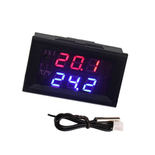 Termostato 12V Con Display A 3 Cifre E Sonda NTC – Rosso, Modello W1218 (simile A W1209WK) - Foto 2